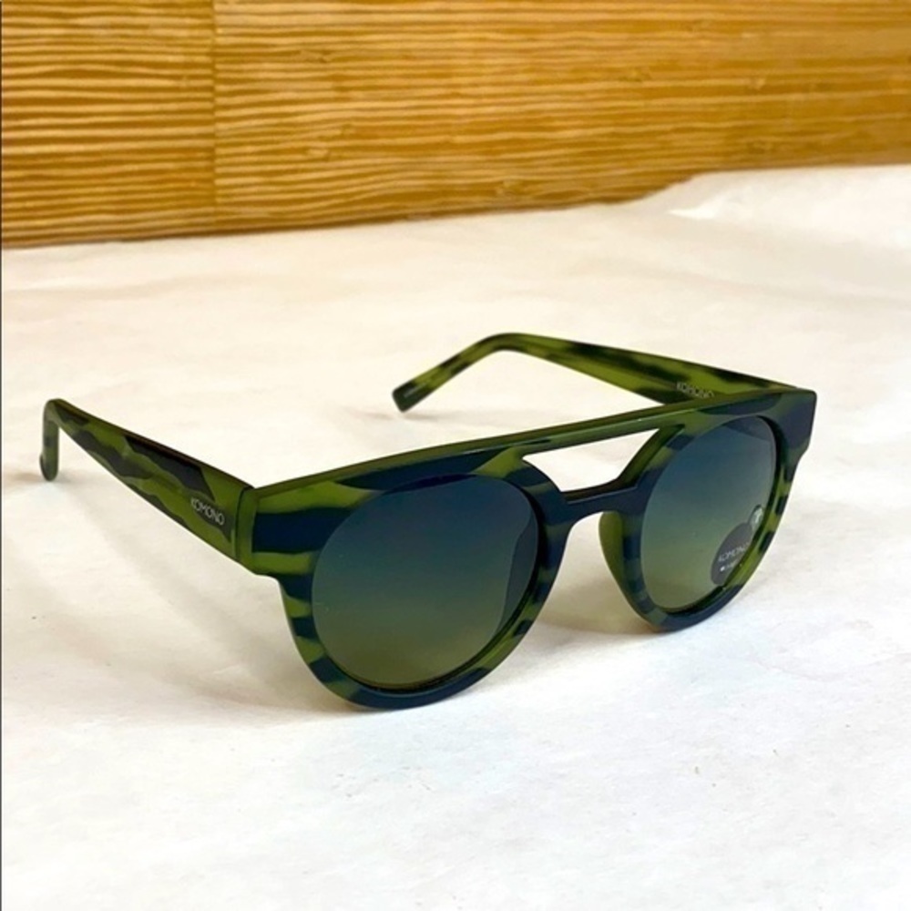 KOMONO Men’s NEW Dreyfuss Green Safari Sunglasses - Picture 13 of 16